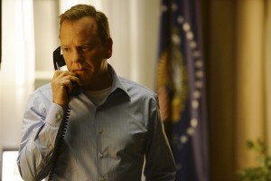 DESIGNATED SURVIVOR - "Pilot" - Kiefer Sutherland stars as Tom Kirkman, a lower-level cabinet member who is suddenly appointed President of the United States after a catastrophic attack on the U.S. Capitol during the State of the Union, on the highly anticipated ABC series "Designated Survivor," airing WEDNESDAY, SEPTEMBER 21 (10:00-11:00 p.m. EDT). (ABC/Ian Watson) KIEFER SUTHERLAND